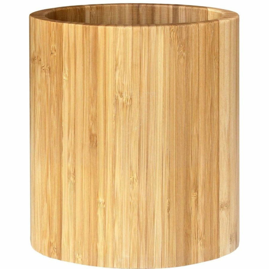 Cooks' Tools * | Totally Bamboo Oval Kitchen Utensil Holder | 6 X 4 X 7