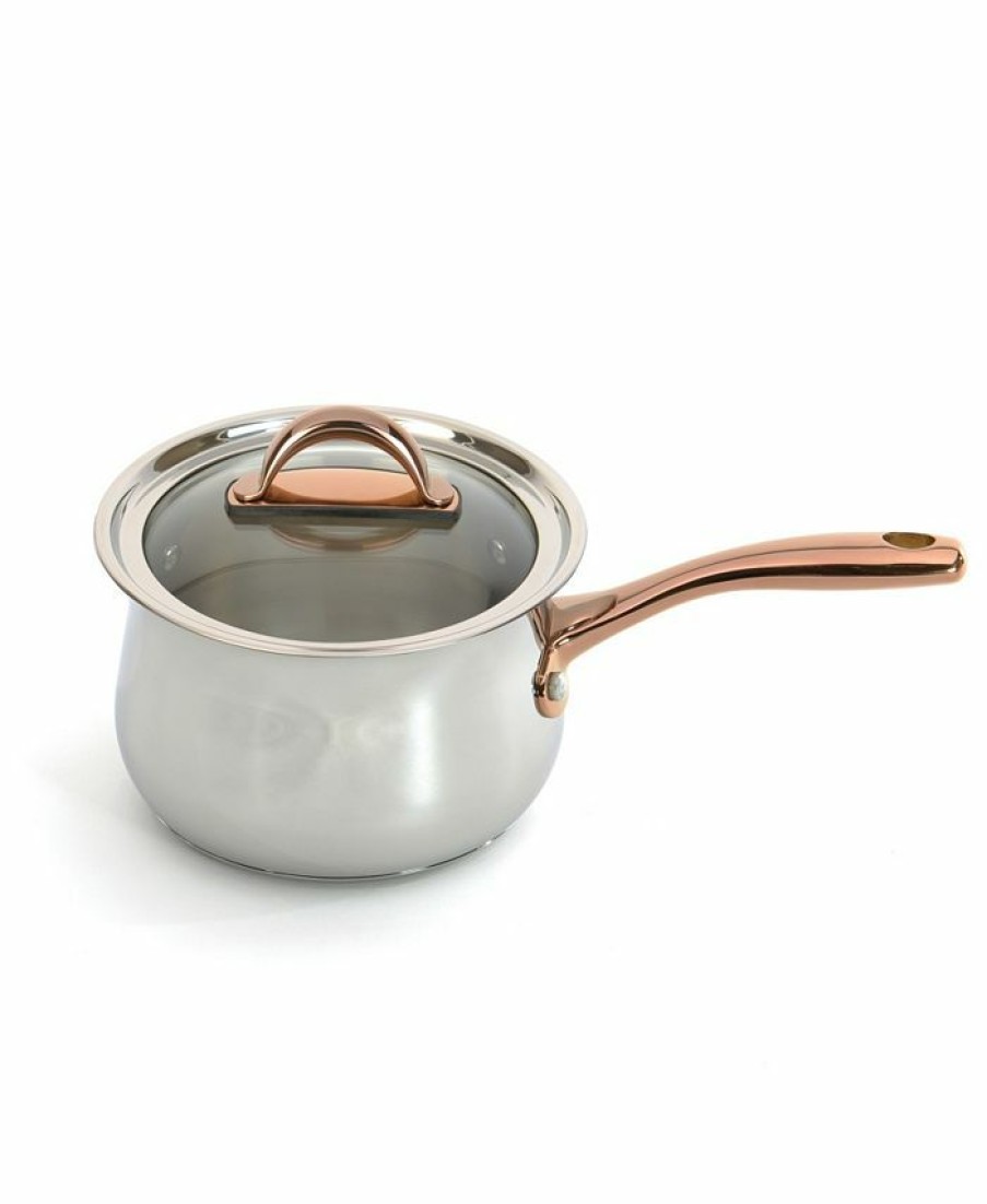 Kitchen * | Berghoff Uro Saucepan With Glass Lid, 6.25 Silver-Tone