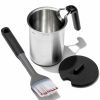 Kitchen * | Oxo Grilling 3-Pc. Basting Pot & Brush Set Stainless Steel