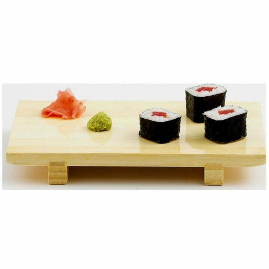 Glassware & Tabletop * | Helen'S Asian Kitchen Bamboo Sushi Tray (9.5 X 6 )