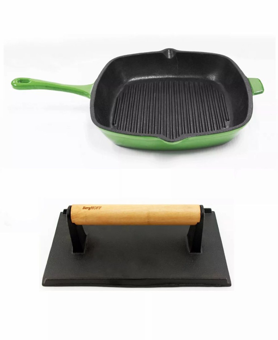 Kitchen * | Berghoff Neo Cast Iron 11 Grill Pan And Press