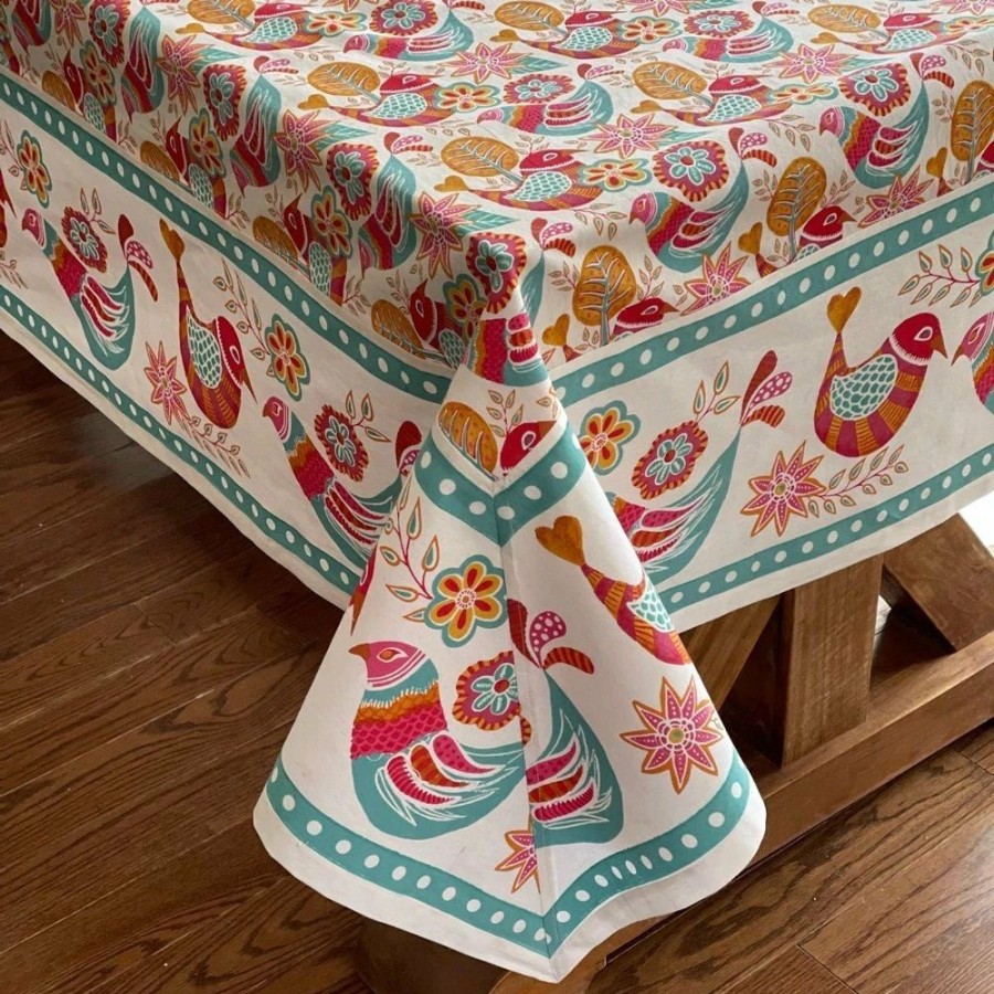 Glassware & Tabletop * | Mahogany Usa Printed 60 X 90 Tablecloth | Boho Bird