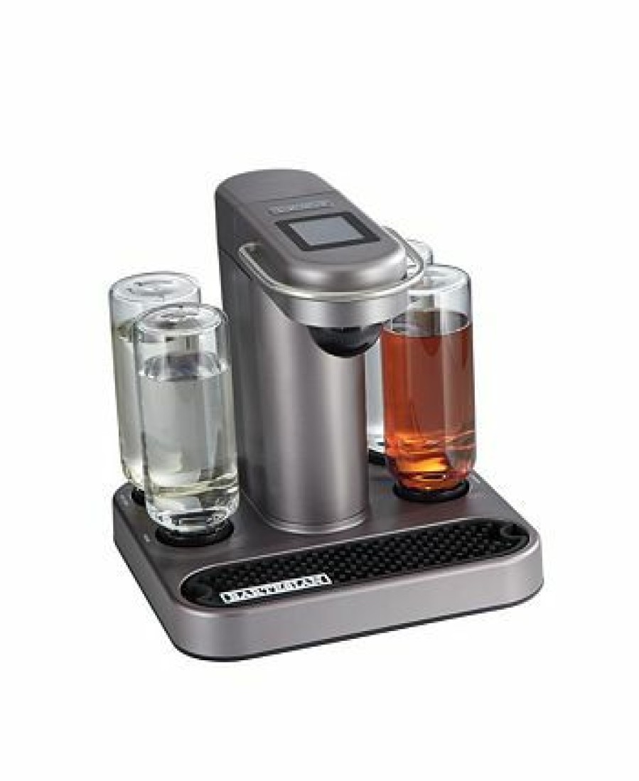 Kitchen * | Macy'S Bartesian Premium Cocktails On Demand With 5 Premium Glass Bottles Gray