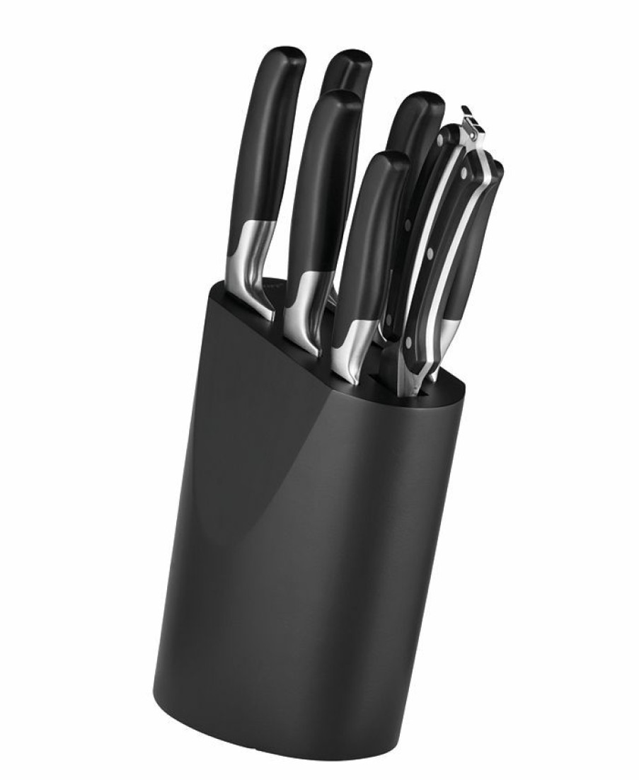 Kitchen * | Berghoff Essential Knife Block Set, 8 Piece Black