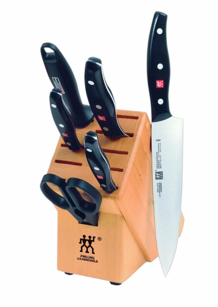 Knives * | Zwilling J.A. Henckels Twin Signature 7Pc Knife Block Set