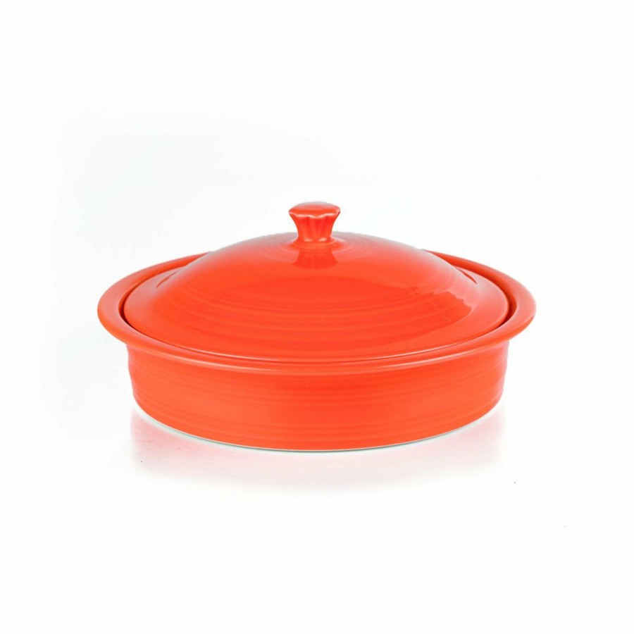 Cooks' Tools * | Fiesta Small Covered Casserole/Tortilla Warmer | Poppy