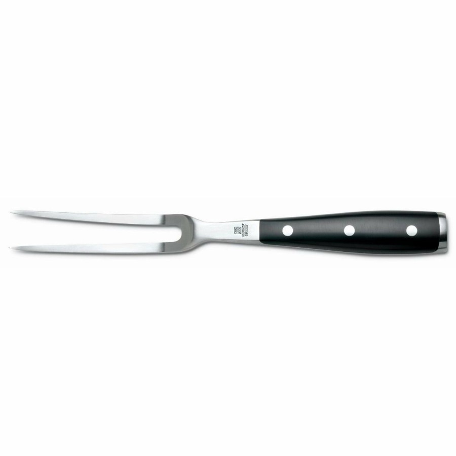 Cooks' Tools * | Wusthof Cutlery Wusthof Classic Ikon 6 Meat Fork | Curved