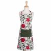 Kitchen * | Design Imports Woodland Christmas Chef Apron Green