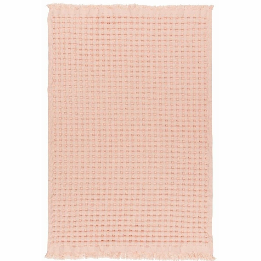 Glassware & Tabletop * | Danica Brands Danica Heirloom Textured Waffle Weave Hand Towel | Blush