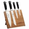 Knives * | Mercer Cutlery Genesis 5-Piece Magnetic Board Set | Bamboo