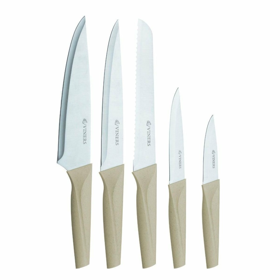 Knives * | Viners Organic Natural Knife Block Set | 6-Piece