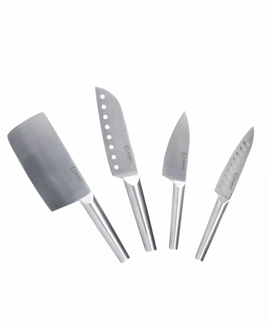 Kitchen * | Berghoff 4-Pc. Santoku Knife Set Silver