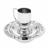 Misc_Gifts * | Godinger Wash Cup On Round Tainless Tray Silver