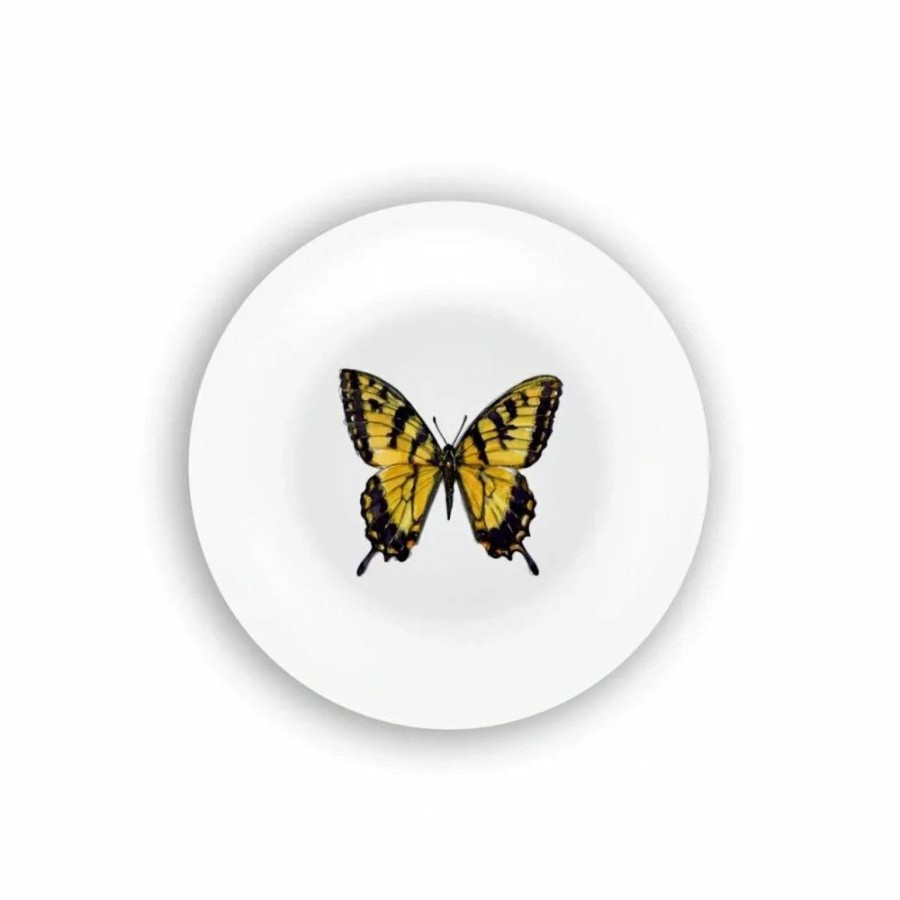 Glassware & Tabletop * | Bamboo Table 4-Piece Plate Gift Set | Butterflies