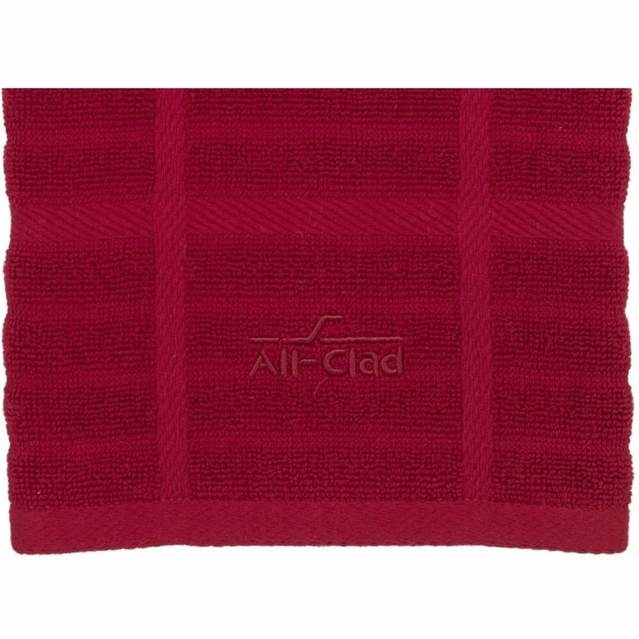 Glassware & Tabletop * | All-Clad Antimicrobial Kitchen Towel | Solid Chili