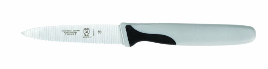 Knives * | Mercer Cutlery Mercer Millennia 3 Serrated Paring Knife Gray