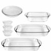 Kitchen * | Anchor Hocking 10-Pc. Essentials Glass Bakeware Set Clear