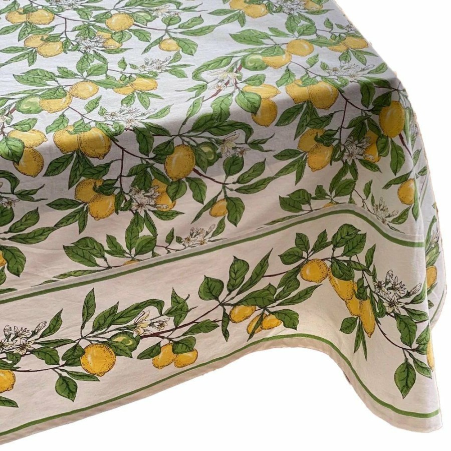 Glassware & Tabletop * | Mahogany Usa Printed 60 X 90 Tablecloth | Lemon Grove