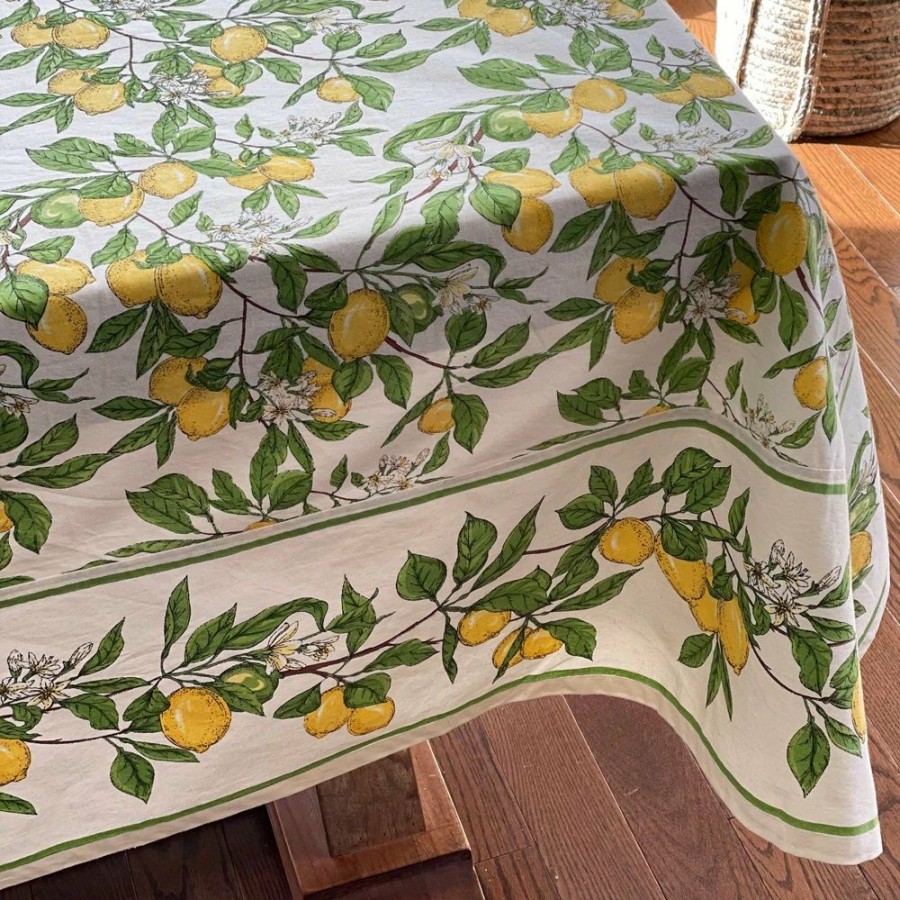 Glassware & Tabletop * | Mahogany Usa Printed 60 X 90 Tablecloth | Lemon Grove