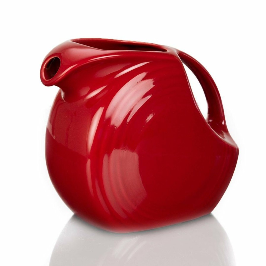 Glassware & Tabletop * | Fiesta 2 Liter Large Disk Pitcher | Scarlet