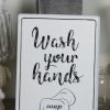 Misc_Gifts * | Vip Home & Garden Ternational Metal Wash Sign Black