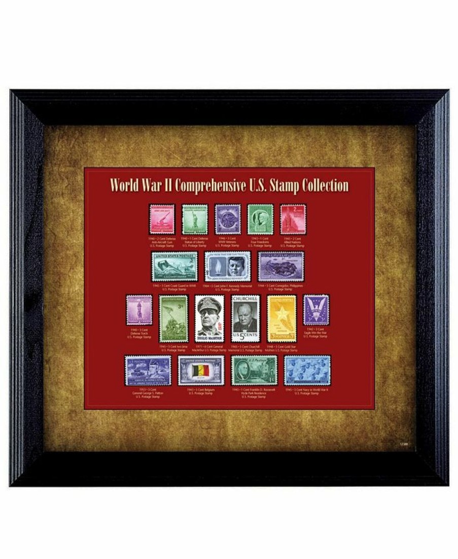 Misc_Gifts * | American Coin Treasures World War Ii Stamp Framed Collection Multi