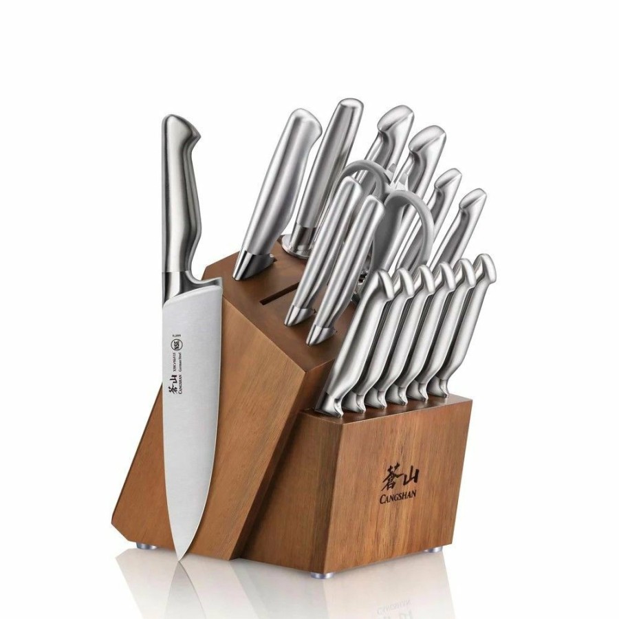 Knives * | Cangshan Cutlery Sanford Series 17-Piece Knife Block Set