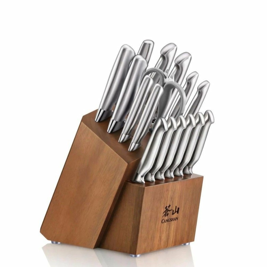 Knives * | Cangshan Cutlery Sanford Series 17-Piece Knife Block Set