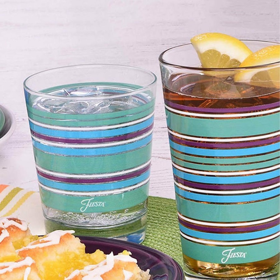 Glassware & Tabletop * | Fiesta 16Oz Cooler Glassware (Set Of 4) | Farmhouse Chic