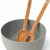 Kitchen * | Berghoff Leo Collection 3-Pc. Salad Bowl Set With Bamboo Servers Gray