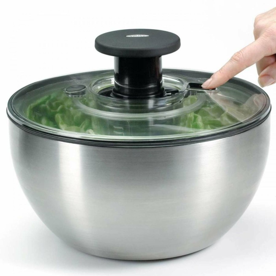 Cooks' Tools * | Oxo Steel Salad Spinner