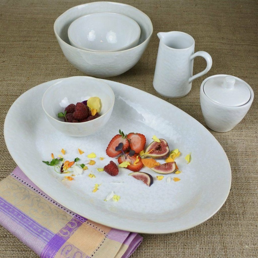 Glassware & Tabletop * | Carmel Ceramica Cozina 10 Large Serving Bowl | White