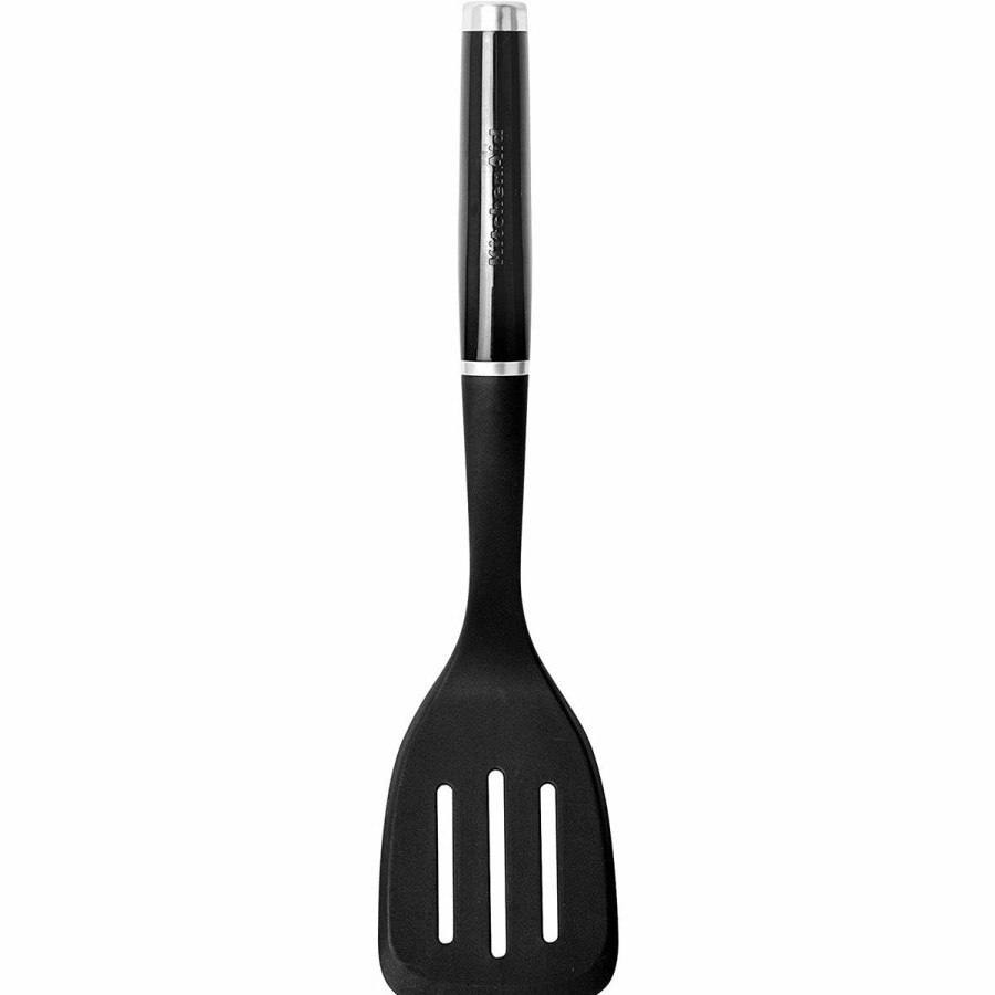 Cooks' Tools * | Kitchenaid Non-Electrics Kitchenaid Classic Slotted Turner | Black