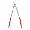 Cooks' Tools * | Cuisipro 9.5 Silicone Tongs With Teeth | Red