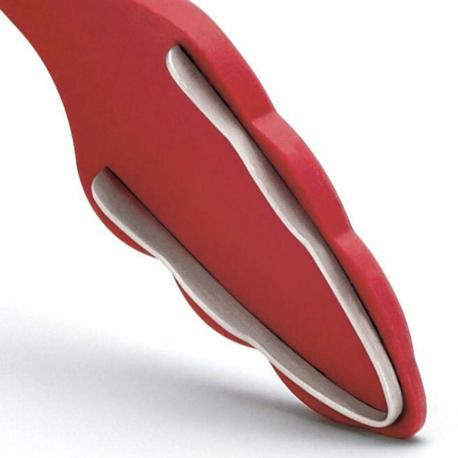 Cooks' Tools * | Cuisipro 9.5 Silicone Tongs With Teeth | Red