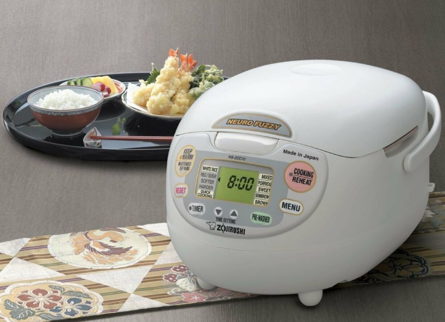 Cooks' Tools * | Zojirushi Micom Neuro Fuzzy 5.5-Cup Rice Cooker & Warmer Premium White