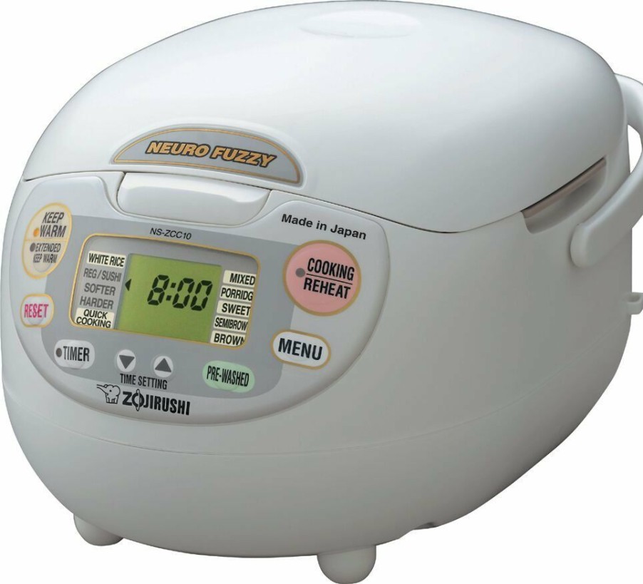 Cooks' Tools * | Zojirushi Micom Neuro Fuzzy 5.5-Cup Rice Cooker & Warmer Premium White