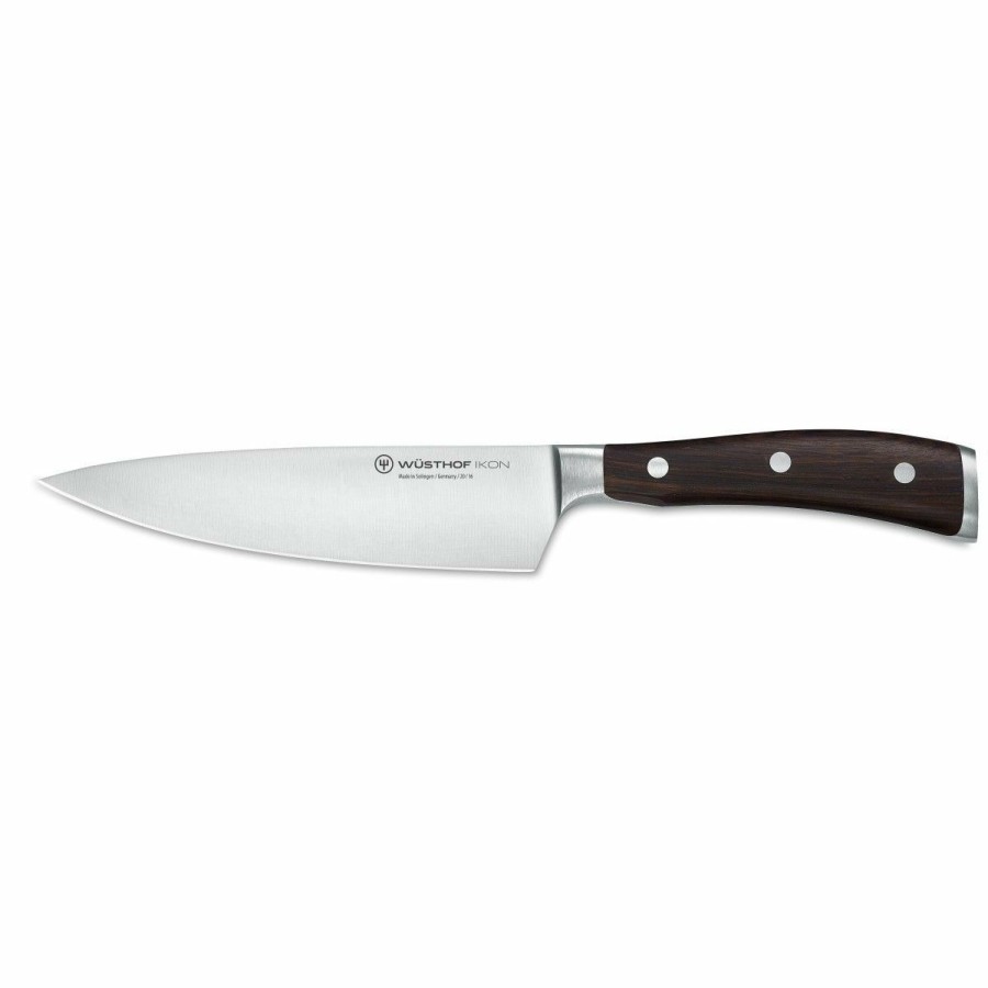 Knives * | Wusthof Cutlery Wusthof Ikon Blackwood 6 Chef'S Knife