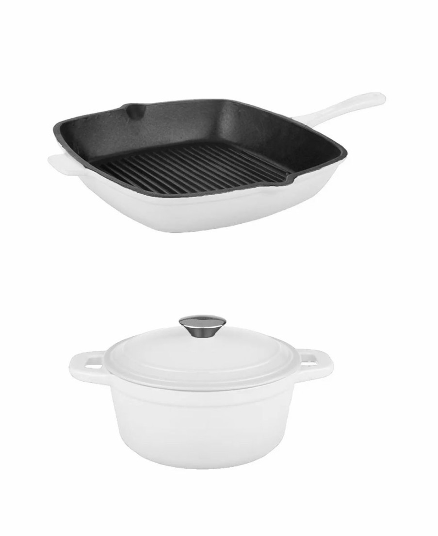 Kitchen * | Berghoff Neo Collection Cast Iron 3-Pc. Cookware Set White