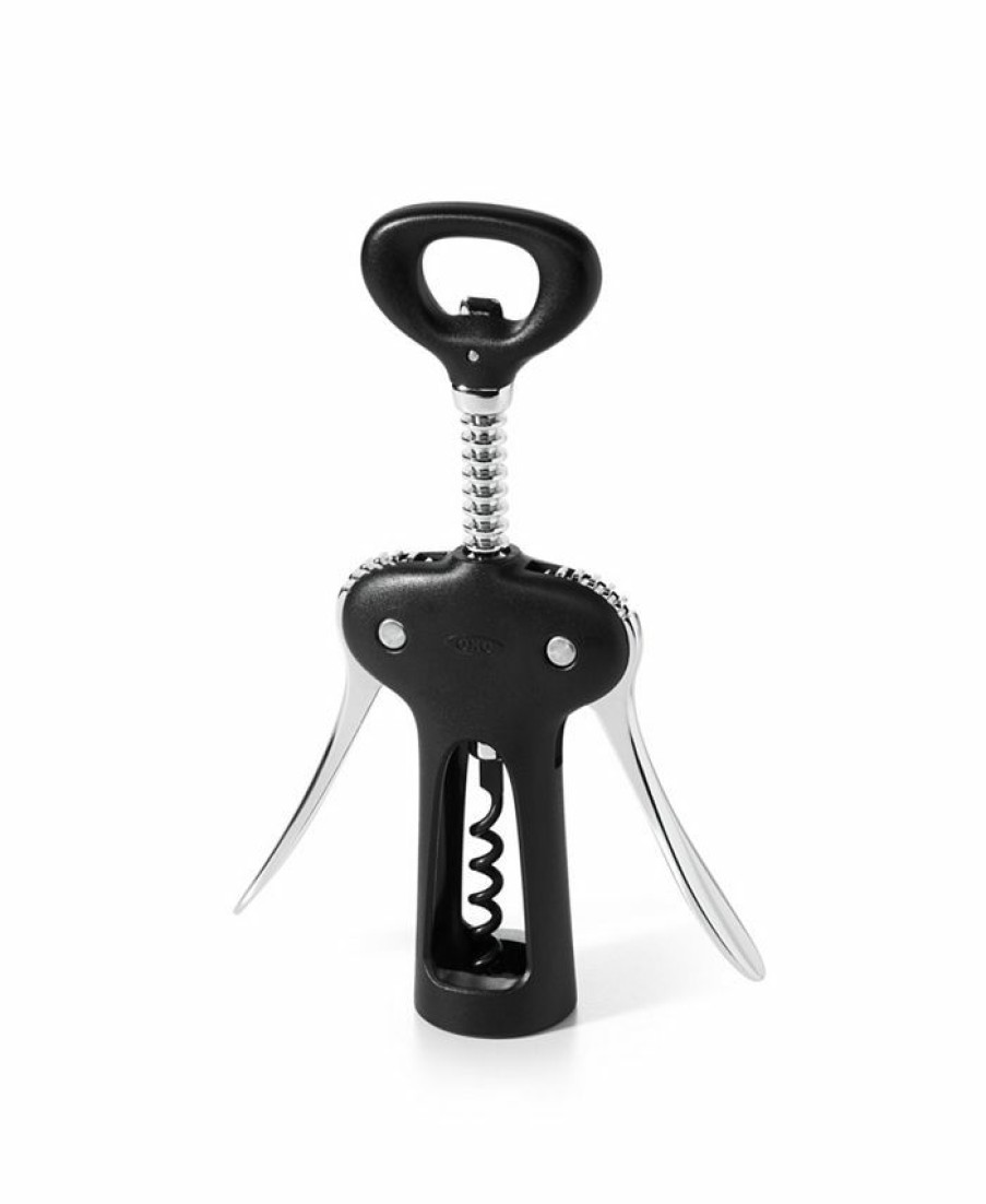 Kitchen * | Oxo Good Grips All-In-One Winged Corkscrew With Bottle Opener Black