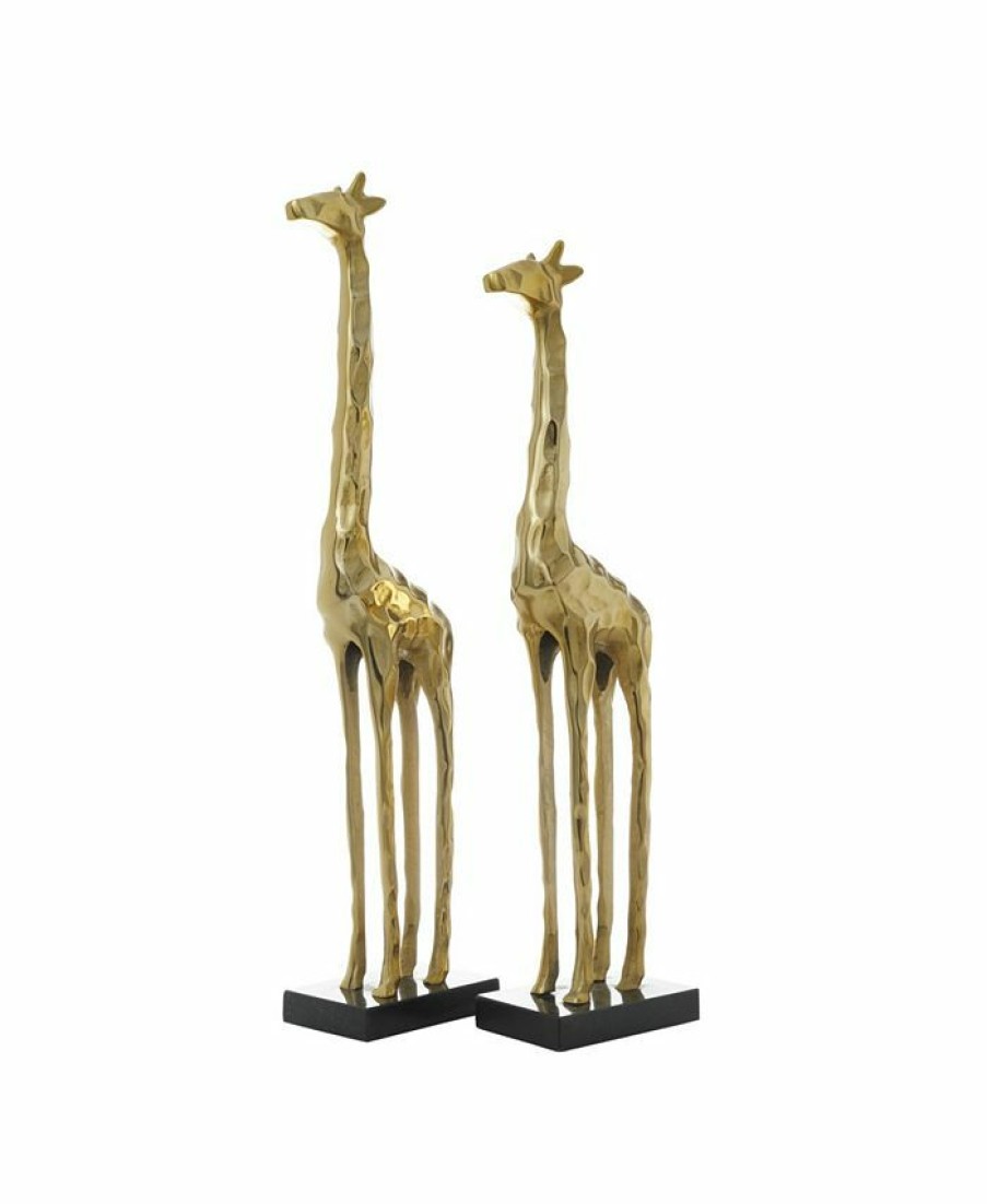 Misc_Gifts * | Rosemary Lane Contemporary Sculpture, Set Of 2 Gold-Tone