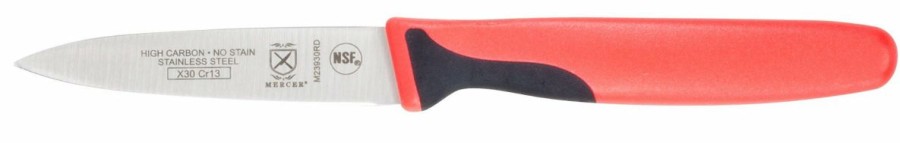 Knives * | Mercer Cutlery Millennia 3 Paring Knife Red