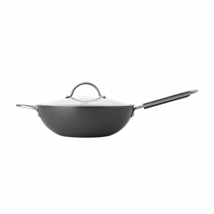 Cooks' Tools * | Kuhn Rikon Essential Non-Stick Wok With Lid | 5 Qt.