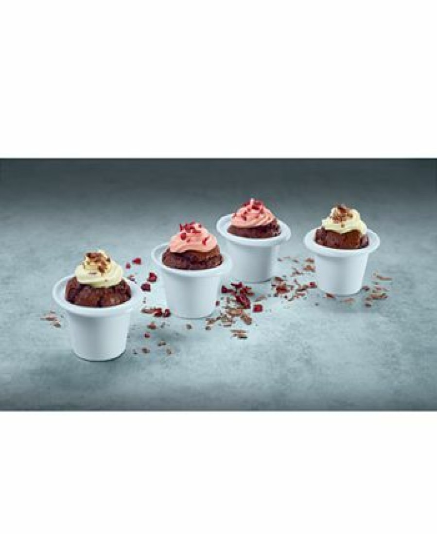 Kitchen * | Villeroy & Boch Clever Baking Collection 4-Pc. Muffin Cup Set White