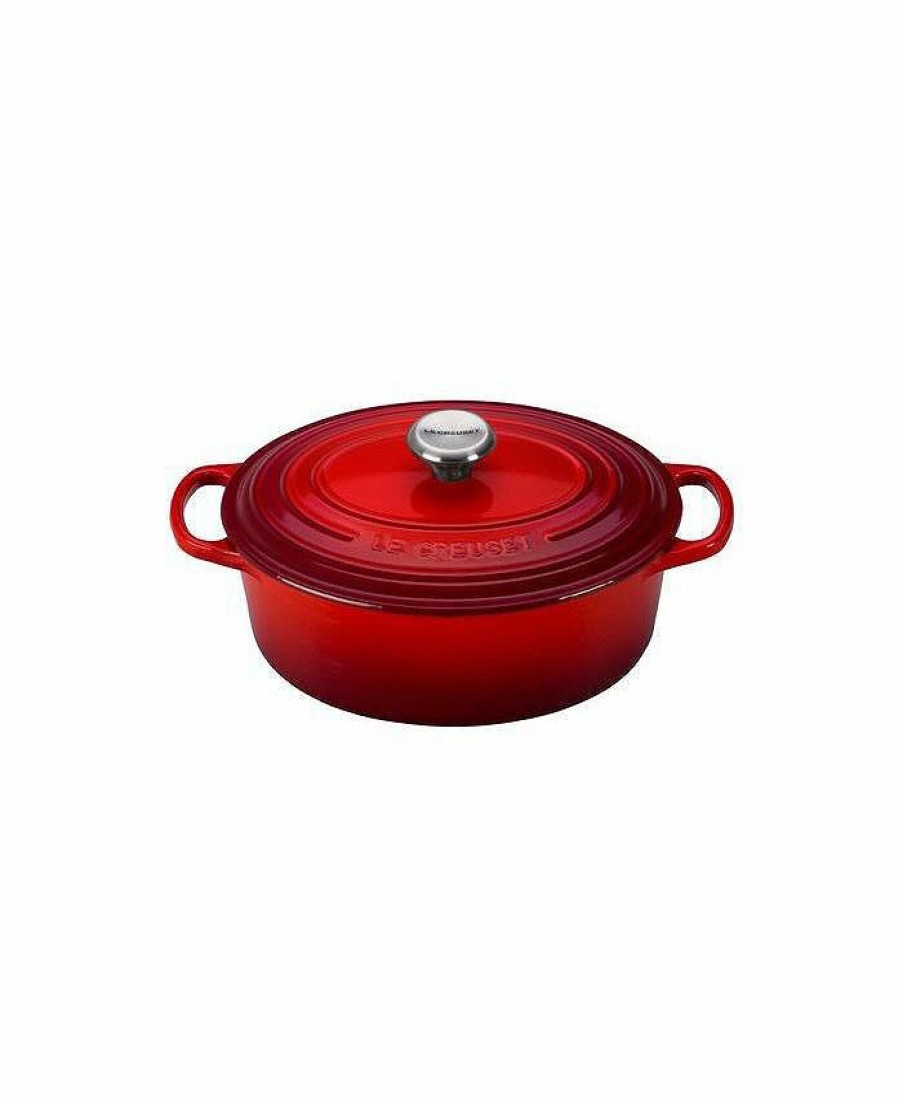 Kitchen * | Le Creuset 2.75-Qt. Signature Enameled Cast Iron Oval Dutch Oven