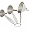 Cooks' Tools * | Harold Import Company Harold Imports 3-Piece Stainless Steel Condiment Funnels