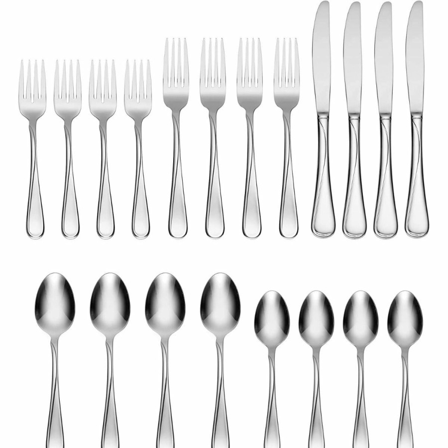 Glassware & Tabletop * | Oneida 18/0 Stainless Steel 20-Piece Flatware Set | Flight