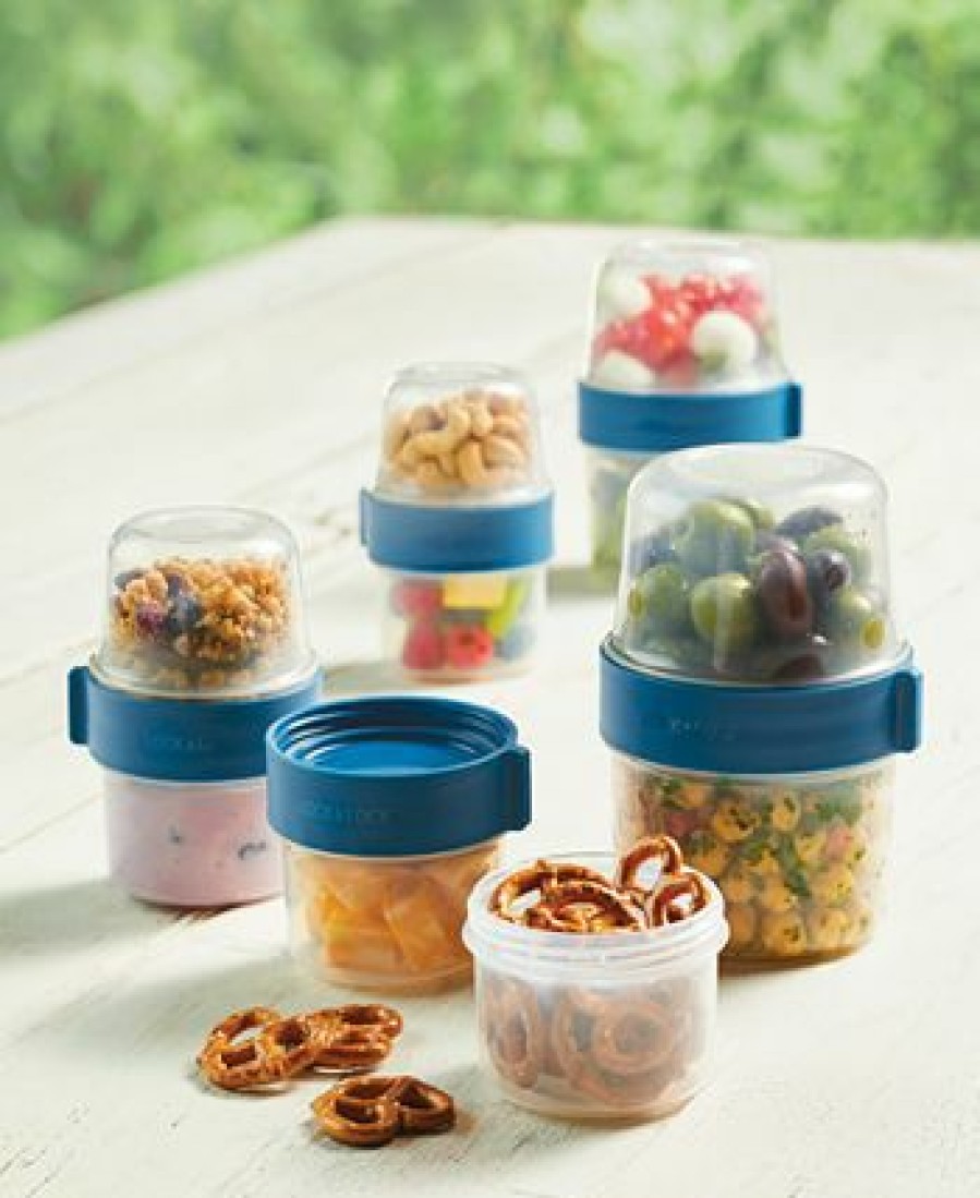 Kitchen * | Lock N Lock Easy Essentials Twist Two Way Food Storage Container Set, 10-Piece, Clear