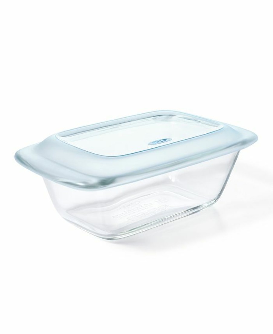 Kitchen * | Oxo Good Grips 1.6-Qt. Glass Loaf Pan With Lid Clear