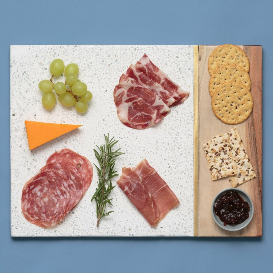 Glassware & Tabletop * | Typhoon Elements Rectangular Serving Board | Stone & Acacia